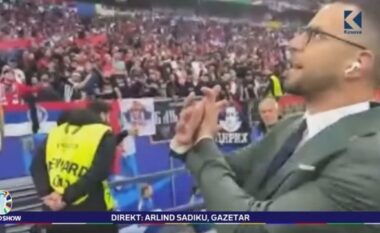 Nuk mungojnë thirrjet rraciste nga serbët në stadium: Kosova është Serbi!/ Gazetari kosovar bën gjestin e madh (VIDEO)