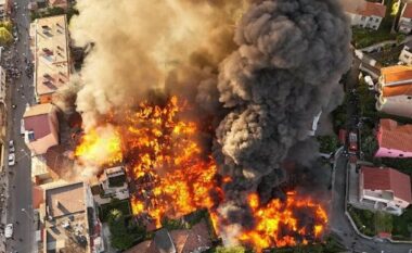 Aktualitet Zjarri masiv në Shkodër/ Loja e dy 9-vjeçarëve i vuri flakën tregut