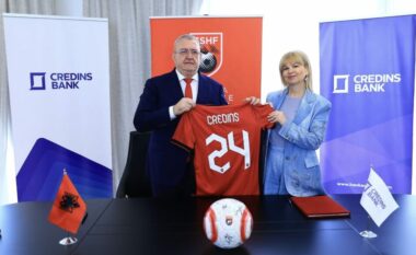 Firmoset marrëveshja me FSHF, Credins Bank tashmë sponsori zyrtar i Kombëtares shqiptare