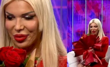 VIDEO/ Edona James pranon letër dhe lule nga i dashuri në emision: Takimi ynë i parë ishte si në përralla