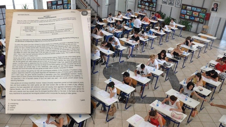 Matura 2024/ Teza e provimit të anglishtes publikohet rreth 30 minuta pas fillimit të testimit