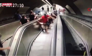 VIDEO/ Momente të frikshme me shkallët lëvizëse, plagosen 11 persona
