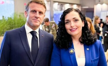 Osmani takohet me Macron në Samitin e NATO-s, ja se për çfarë u diskutua