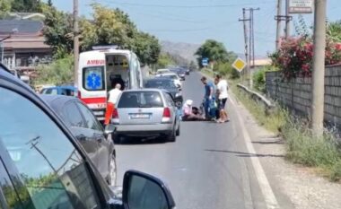 Aksident në Lezhë/ Makina përplaset me motorin, i lënduari dërgohet me urgjencë në spital