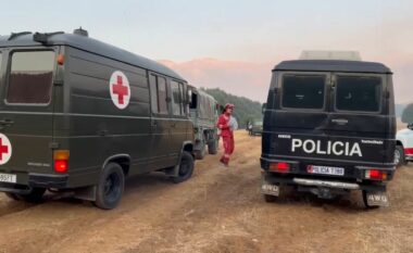 Dita e 7-të e zjarrit pranë Parkut Kombëtar të Prespës, 80 forca zjarrfikëse e policore zbresin në terren