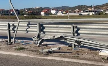 Aksident në autostradën Durrës-Rrogozhinë, traileri përplaset me barrierat e rrugës, një i plagosur