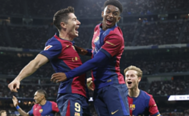 VIDEO/ Barcelona “stërvitet” në Bernabeu, 4-0