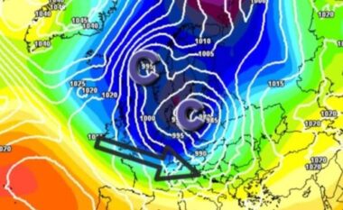 Stuhitë ciklonike godasin Europën, reshje të mëdha dhe ulje temperaturash në ditët në vijim