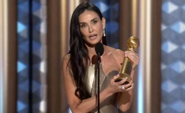 VIDEO/ Aktorja më e mirë në Golden Globes 2025, Demi Moore emocionon me fjalimin