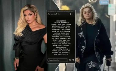 Fotografitë në gjendje jo të mirë shëndetësore, reagon ashpër Bebe Rexha