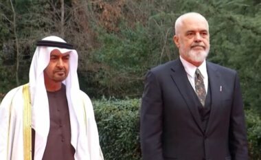 VIDEO/ Mbërrin në Shqipëri presidenti i Emirateve të Bashkuara Arabe