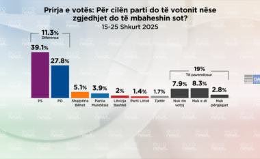 SONDAZHI/ Nëse zgjedhjet mbahen sot, për kë do votonin shqiptarët?