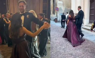 VIDEO/ Princ Leka shfaqet krah partneres së re në një ballo në Romë