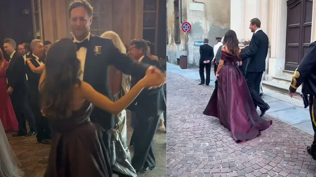 VIDEO  Princ Leka shfaqet krah partneres së re në një ballo në Romë