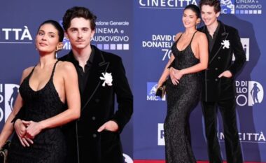 Kylie Jenner dhe Timothe Chalamet bënë debutimin e tyre në tapetin e kuq gjatë një eventi në Itali