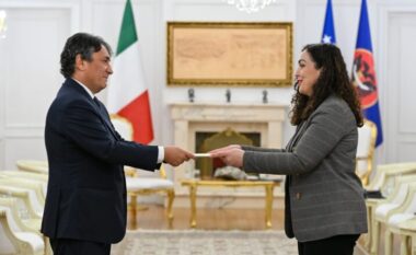 Osmani pranoi letrat kredenciale nga ambasadori i ri i Italisë