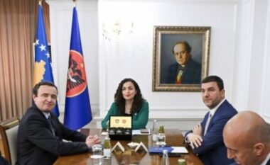 Pamje nga takimi i Osmanit me Kurtin, Krasniqin, Abdixhikun dhe Haradinajn