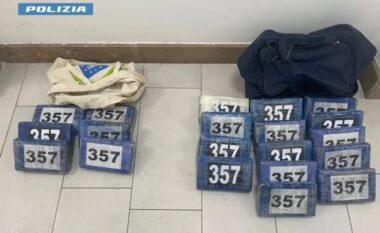 Posedonin 23 kg kokainë/ Arrestohet dy shqiptarë në Firence të Italisë, një grua 38 vjeçare dhe një djalë 25-vjeçar
