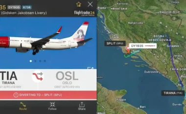 Momente paniku në ajër: Avioni i linjës Tiranë-Oslo bën ulje emergjente