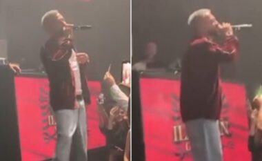 Gjesti gjatë performancës në koncertin në Gjermani: Jam duke vuajtur, shumë keq i kam punët