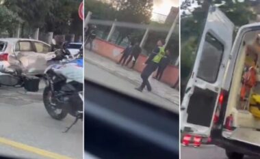 Aksident në Tiranë/ Automjeti i pret rrugën motorit, një i lënduar në gjendje të rëndë