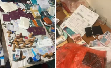 Çanta plot dokumente identifikimi, 50 mijë euro, sirtarë me vula dhe…/ Zbulohen 4 laboratorë falsifikimi të pasaportave, 23 të arrestuar