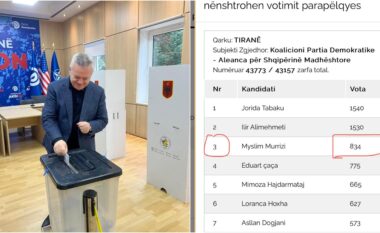 I treti më i votuar nga diaspora në listën e PD-së në Tiranë, Murrizi ironi me kolegët: Delirantët mendonin se do ishin fitues, por asnjë s’ua fishkëlleu