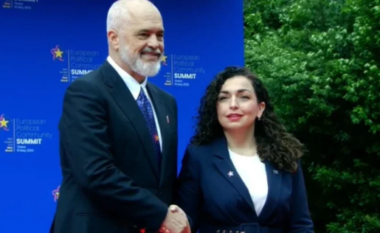 Samiti/ Vjosa Osmani pritet nga kryeministri Rama, përsërit thirrjet për heqjen e masave të BE ndaj Kosovës: Ka ardhur koha për veprime konkrete