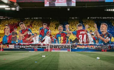 FOTO/ Spektakël në stadium, Taulant Xhaka i jep lamtumirën futbollit