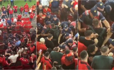 Çfarë ndodhi dje gjatë ndeshjes Shqipëri-Serbi/ Tifozët përplasen me policinë në shkallët e stadiumit
