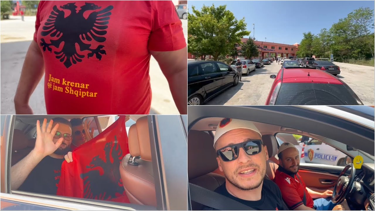 Atmosferë festë në Qafë Thanë/ Tifozët drejt Tiranës për ndeshjen Shqipëri-Serbi: Forca! Presim fitore… (VIDEO)