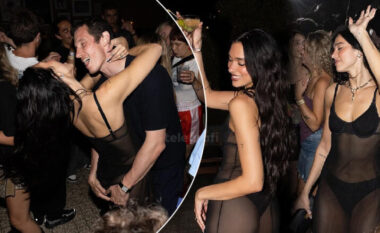 Dua Lipa shkëlqen në një fustan transparent në festën pas koncertit madhështor në Wembley – feston me Callum Turner