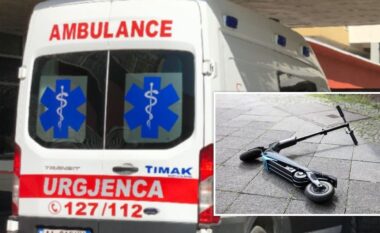 Tjetër aksident me monopatinë në kryeqytet, 17-vjeçari përfundon në spital pas përplasjes me një makinë