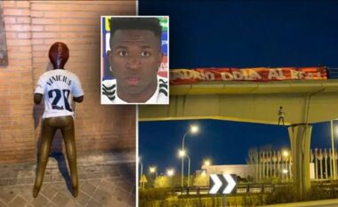 Dënohen me burg katër tifozë të Atletico Madridit për racizëm ndaj Vinicius