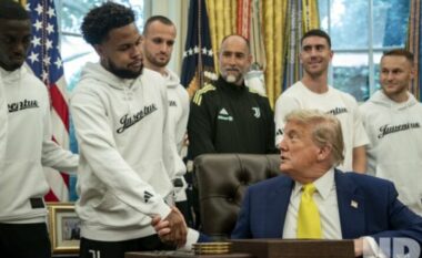 VIDEO / Juventusi mysafirë të Donald Trump, presidenti u flet për shumë gjëra jashtë sportit