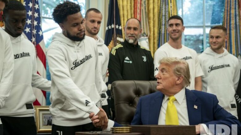 VIDEO / Juventusi mysafirë të Donald Trump, presidenti u flet për shumë gjëra jashtë sportit
