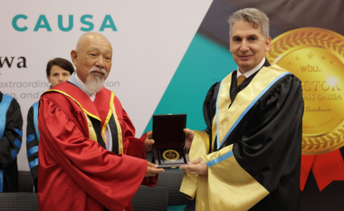 Universiteti Western Balkans nderon z. Yohei Sasakawa, Kryetarin e Fondacionit Nippon, me “Doctor Honoris Causa”