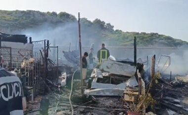 Zjarr në ish-Fushën e Drurëve në Shkodër, digjen plotësisht dy baraka