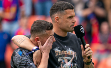 Granit Xhaka pritet të largohet nga Leverkuseni, ai flet ku do transferohet në ceremoninë lamtumirëse të Taulantit