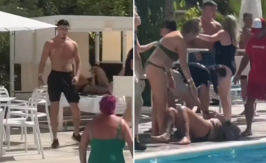 VIDEO / Futbollisti anglez përfshihet në përleshje të turpshme në Ibiza, godet gruan me karrige