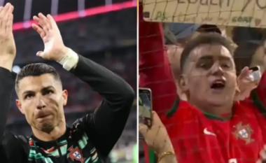 Kërkesa interesante e një tifozi drejtuar Cristiano Ronaldos tërheq vëmendjen në triumfin e Portugalisë në Ligën e Kombeve