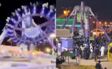 Tronditëse në Arabinë Saudite, plagosen 23 persona pasi pajisja-lodër ndahet në dy pjesë (VIDEO)