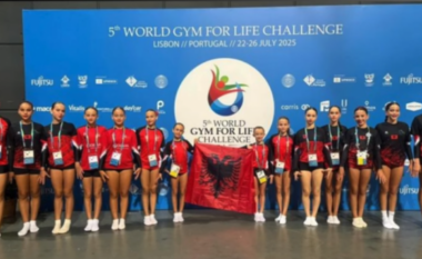 Gjimnastet kuqezi fitojnë medalje të bronztë në botërorin e Portugalisë