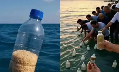 VIDEO/ Egjiptianët hodhën ushqim me shishe në det për Gazën, ndihma simbolike mbërrin te palestinezët