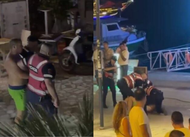 Çfarë ndodhi mbrëmë në Sarandë? Policia shoqëron turistin e huaj në komisariat (VIDEO)