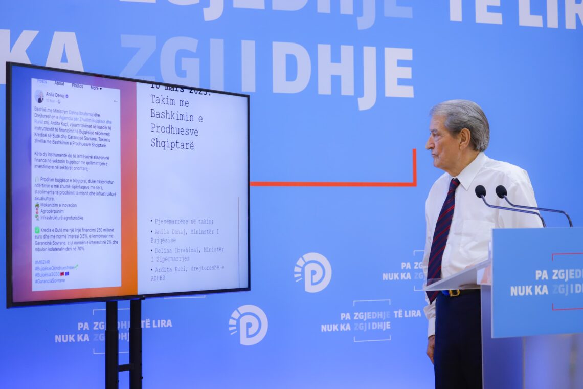 Zgjedhjet e 11 majit/ Berisha: Balluku dhe 3 ministra të tjerë përdorën fondet e bujqësisë për të blerë vota
