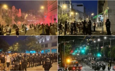 Protesta të reja në të gjithë Serbinë, mbështetësit e Vuçiç qëllojnë protestuesit me mjete piroteknike