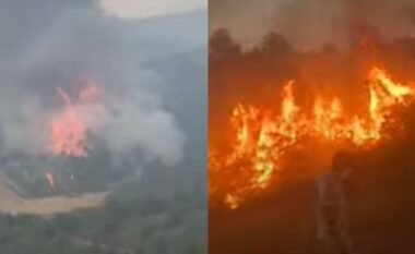 Aktivizohet një tjetër vatër zjarri në Gramsh, banorët e fshatit Ermenj kërkojnë ndërhyrje urgjente, rrezikohen banesat