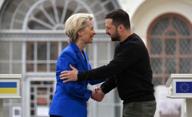 Zelensky mbërrin në Bruksel për t’u takuar me Ursula von der Leyen
