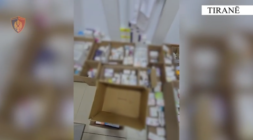 Tregtonte medikamente të kontrabanduara, arrestohet administratori i farmacisë në Tiranë, sekuestrohen ilaçet me vlerë rreth 35 mijë euro